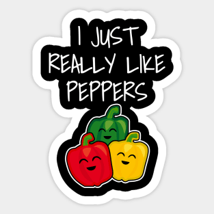 I just really like peppers Sticker